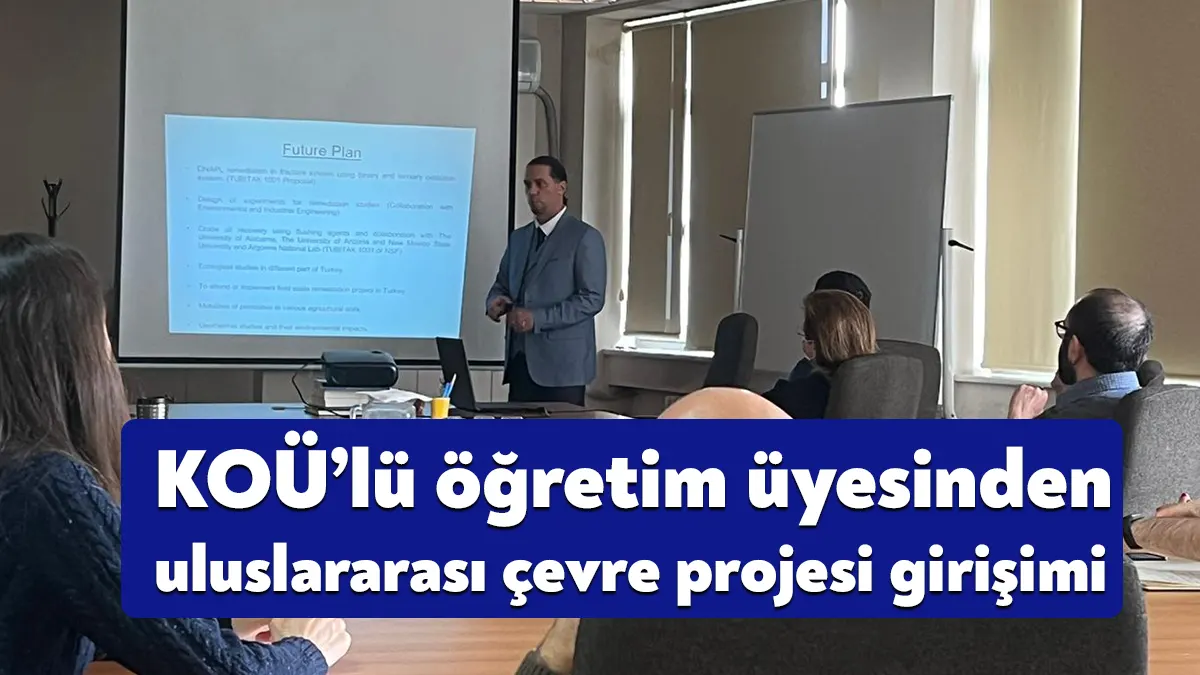 Kocaeli Üniversitesi Mühendislik Fakültesi Jeoloji Mühendisliği Bölüm Başkan Yardımcısı Doç.