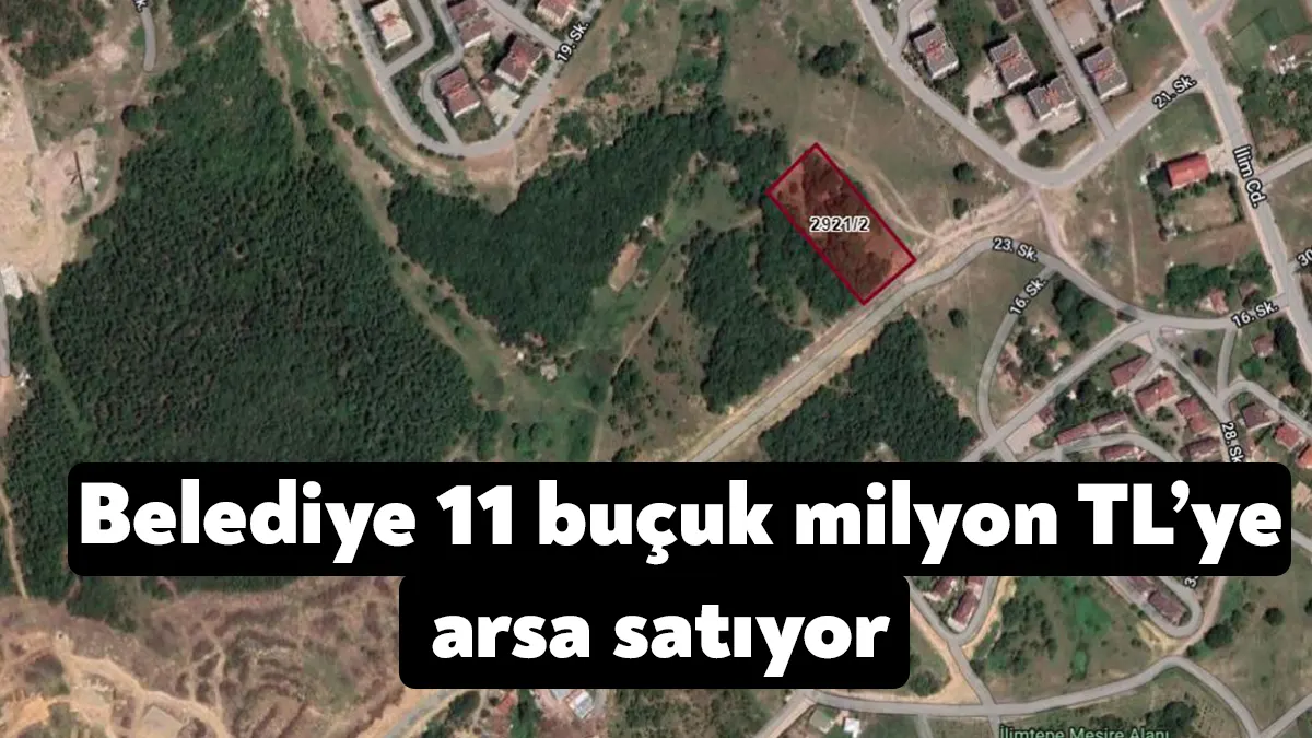 Körfez Belediyesi İlimtepe’de bulunan konut arsası için ihaleye çıkmaya hazırlanıyor.