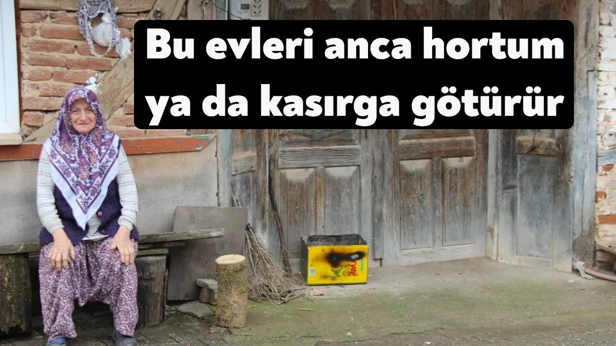 Kocaeli'nin Körfez ilçesinde 1999 depremini geçiren köy evleri adeta senelere
