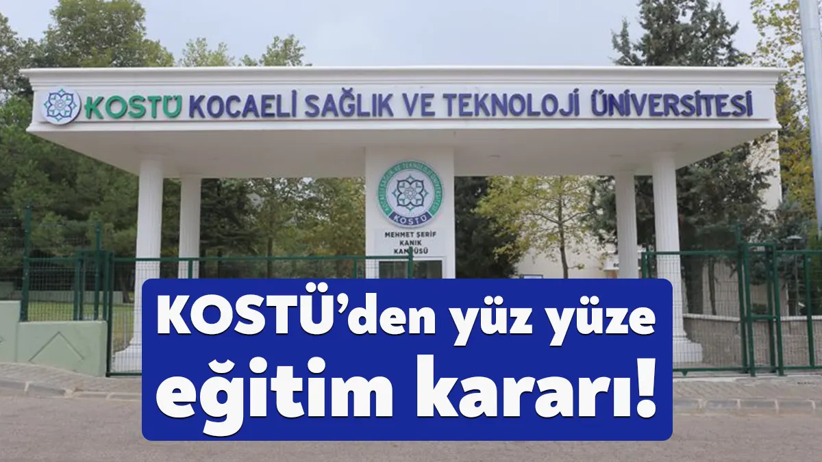 Yükseköğretim Kurulu Başkanlığı’nın üniversitelerin 3 Nisan itibarıyla yüz yüze eğitime