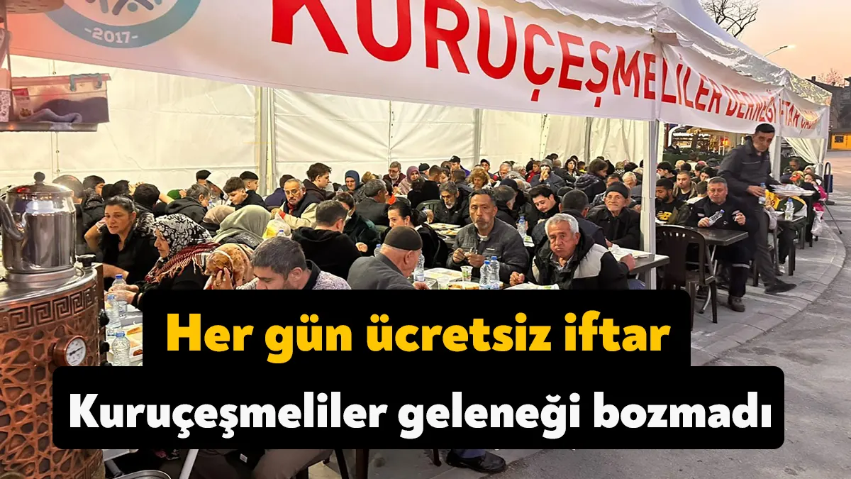 Kuruçeşmeliler Derneği 5 yıldır devam eden toplu iftar geleneğini bu