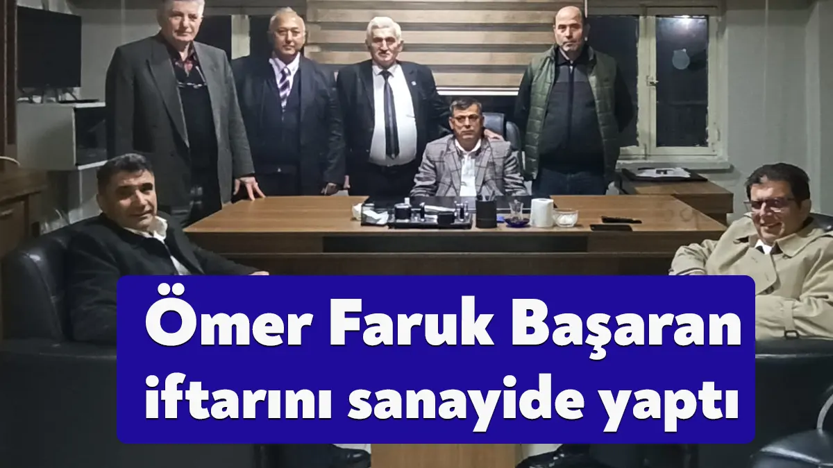 CHP Kocaeli Milletvekili Adayı Ömer Faruk Başaran, iftarını Başiskele Ağır