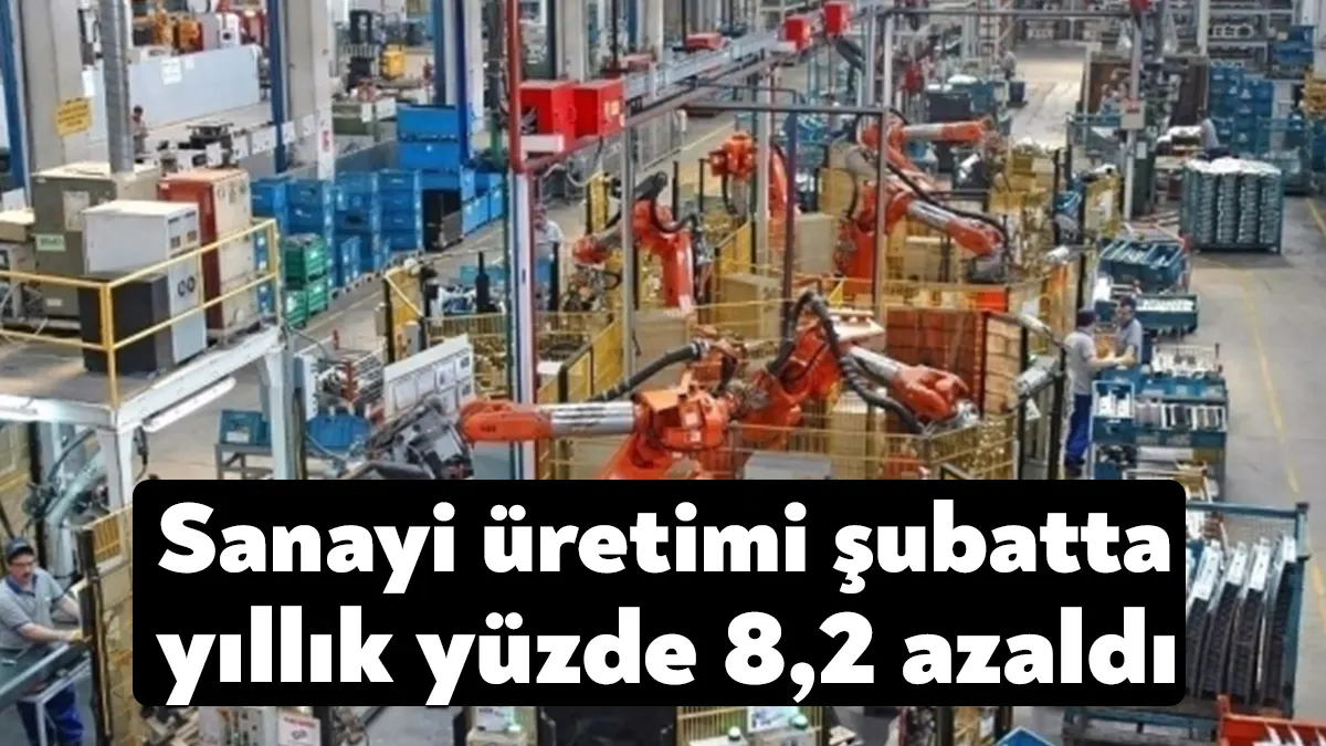 TÜİK verilerine göre, sanayi üretimi şubat ayında aylık yüzde 6,