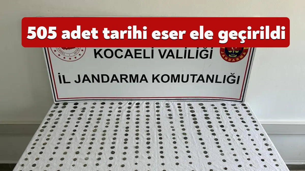 Kocaeli İl Jandarma Komutanlığı tarafından tarihi eser kaçakçılı ile mücadele