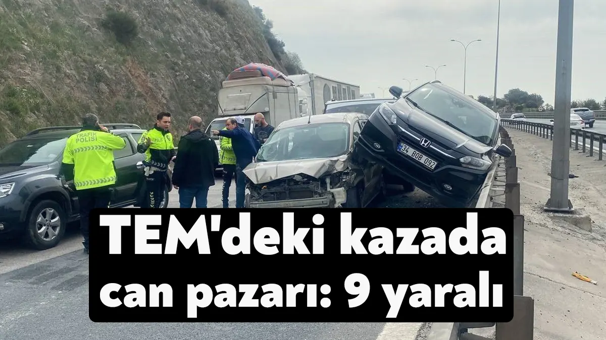 Tem Otoyolu Kocaeli geçişinde birer dakika arayla 2 ayrı kaza