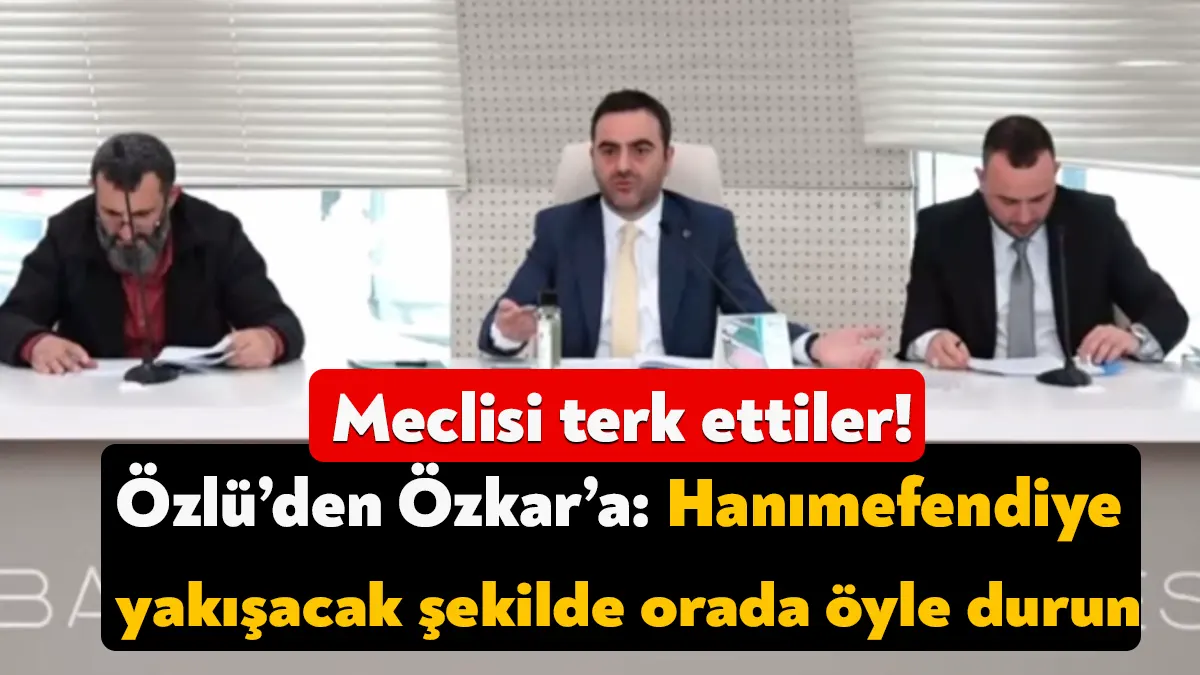 Başiskele Belediye Başkanı Mehmet Yasin Özlü, meclis toplantısında CHP’li Meclis