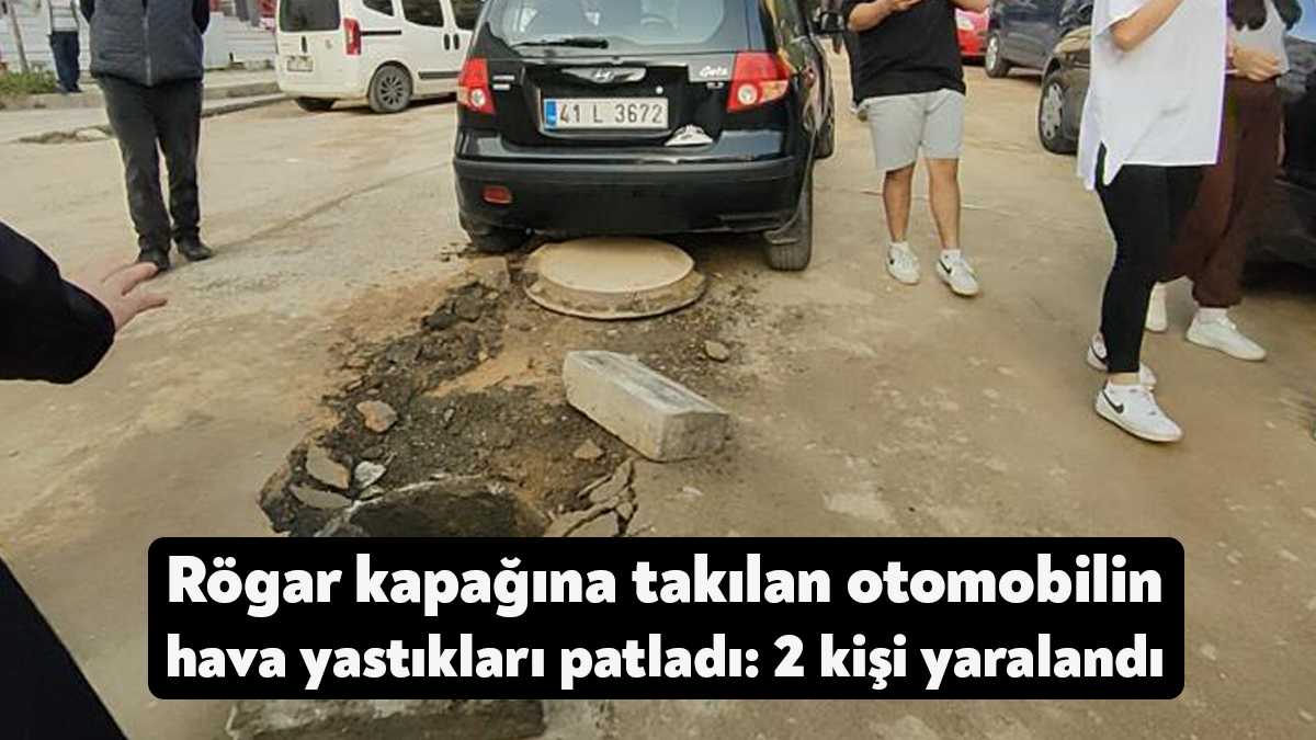 Kocaeli'nin Gebze ilçesinde yol çalışması yapılan sokakta seyir halinde olan