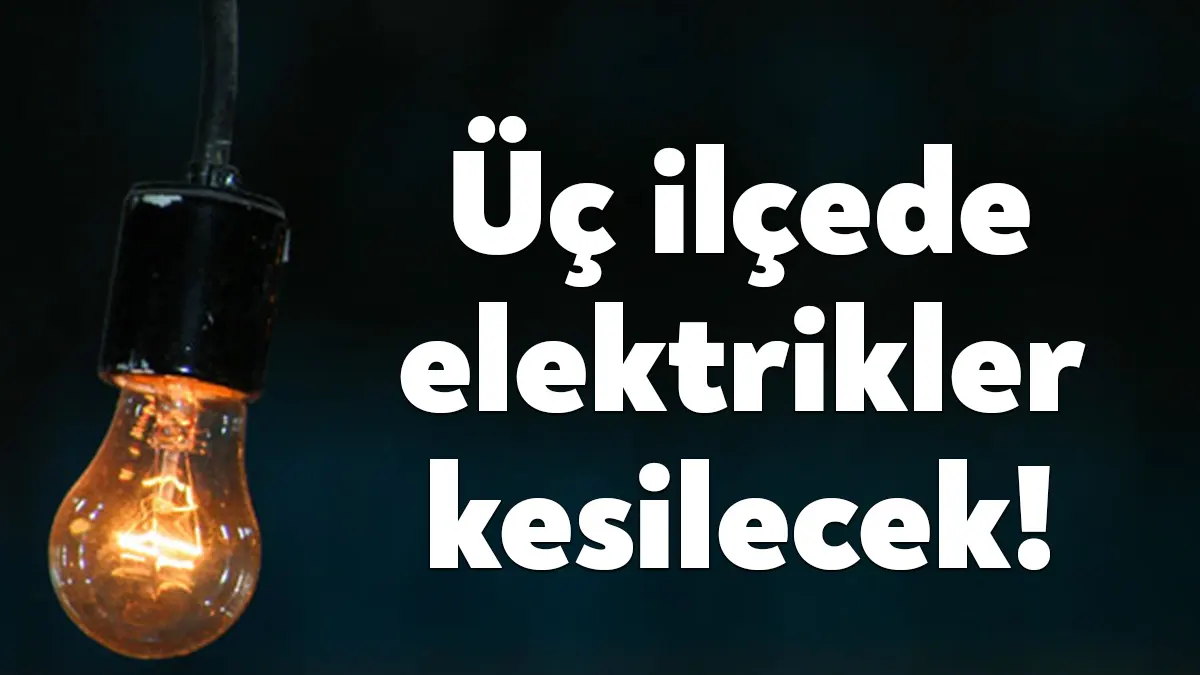 24 Mayıs Çarşamba 2023 Kocaeli Elektrik Kesintileri kapsamında üç ilçede