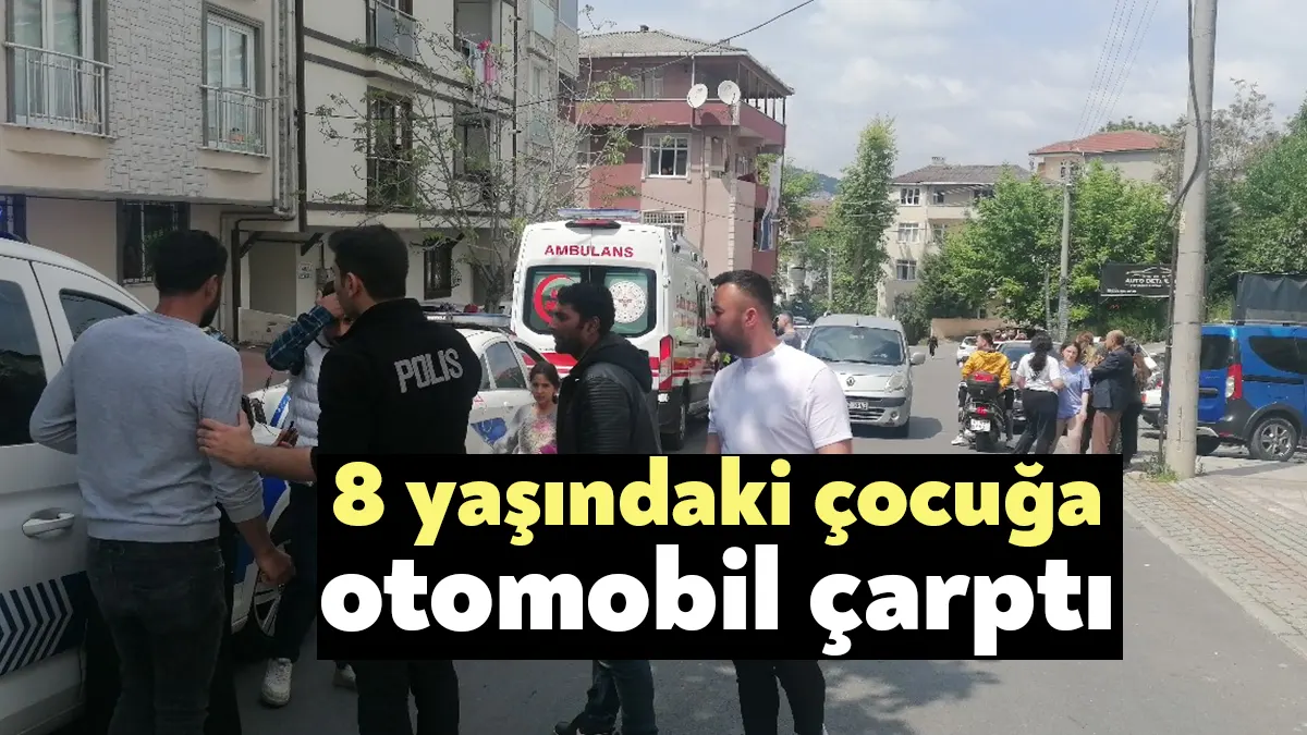 Kocaeli'nin Gebze ilçesinde aniden yola çıkan 8 yaşındaki çocuğa