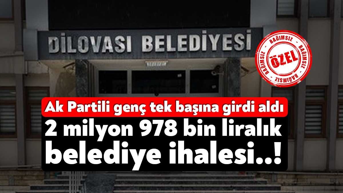 Ak Parti Gençlik kolları üyesi Yasin Kılıç, Dilovası Belediyesi’nin talep