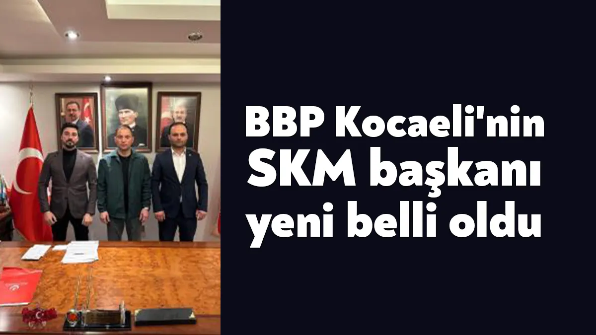 Büyük Birlik Partisi (BBP) Özel Kalem Müdürü Bedirhan Çolak Seçim