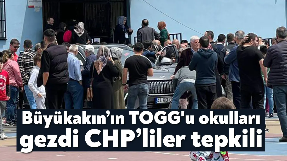 Kocaeli Büyükşehir Belediye Başkanı Tahir Büyükakın'ın makam aracı Çayırıva'da okul