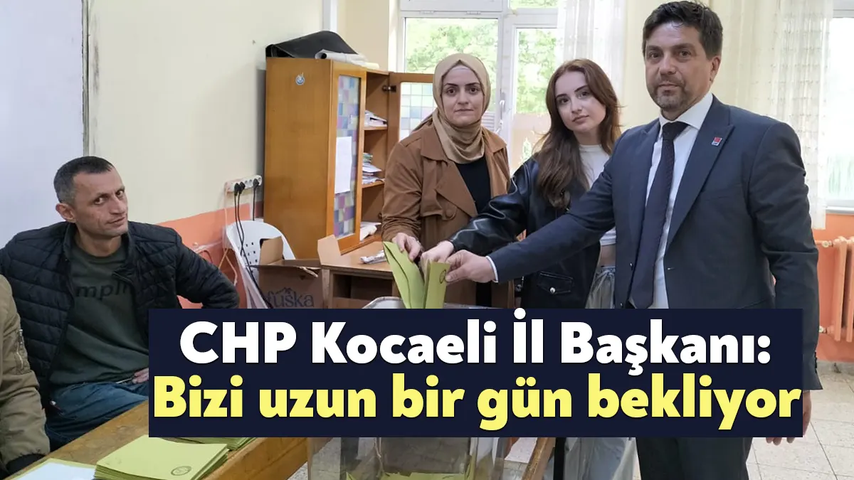 CHP Kocaeli il Başkanı Bülent Sarı sabah 06.30 itibari ile