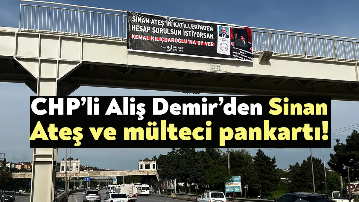 CHP Derince Gençlik Kolları Başkanı Aliş Demir, Derince’de D-100 Karayolu