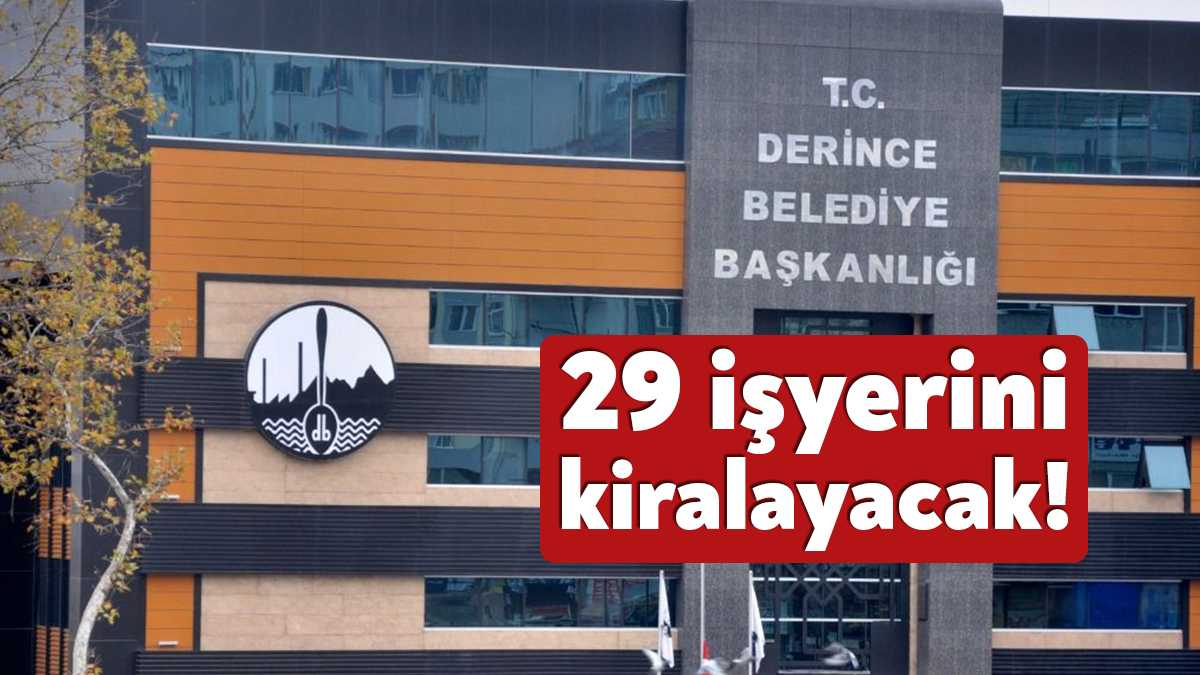 Derince Belediyesi ilçe genelinde yer alan ve çeşitli amaçlarla kullanılan