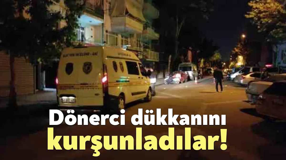 Kocaeli'nin İzmit ilçesinde bir dönerci dükkanı kimliği tespit edilemeyen kişi