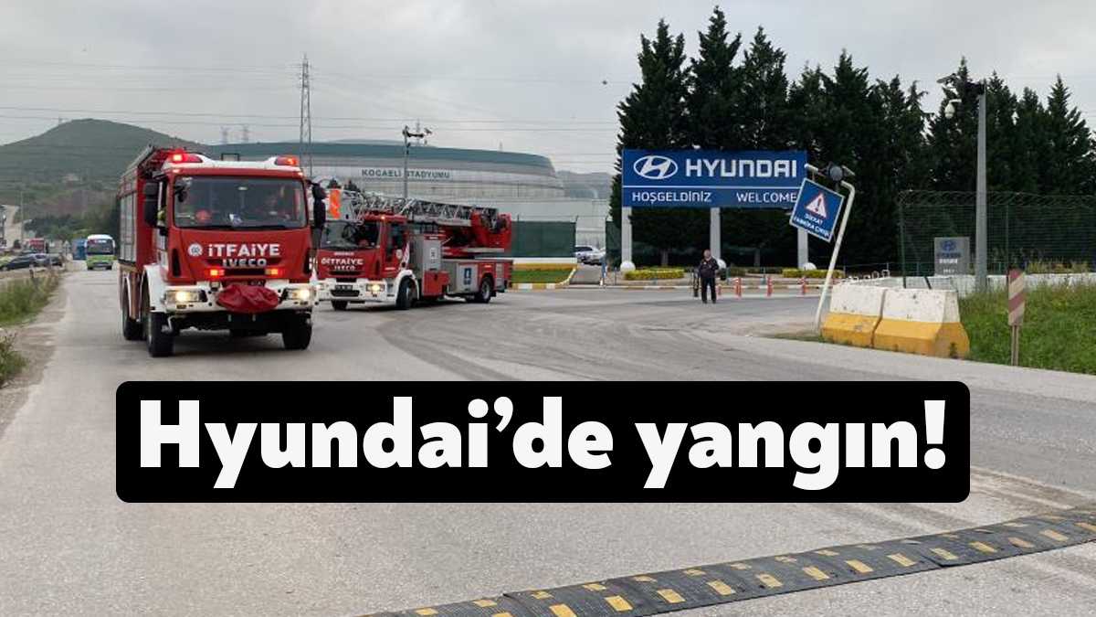 Kocaeli'nin İzmit ilçesinde Hyundai fabrikasında bulunan trafoda yangın çıktı. Alevler