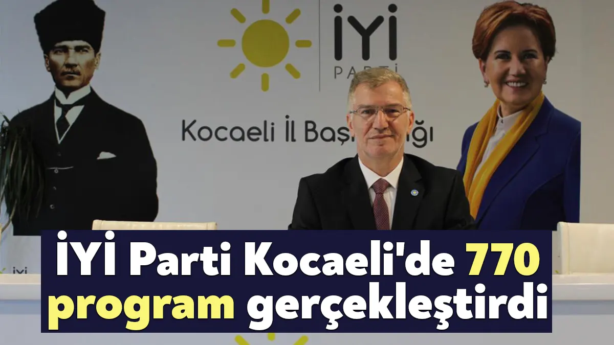 İyi Parti Kocaeli İl SKM Başkanı Zekeriya Özak, seçim çalışmaları