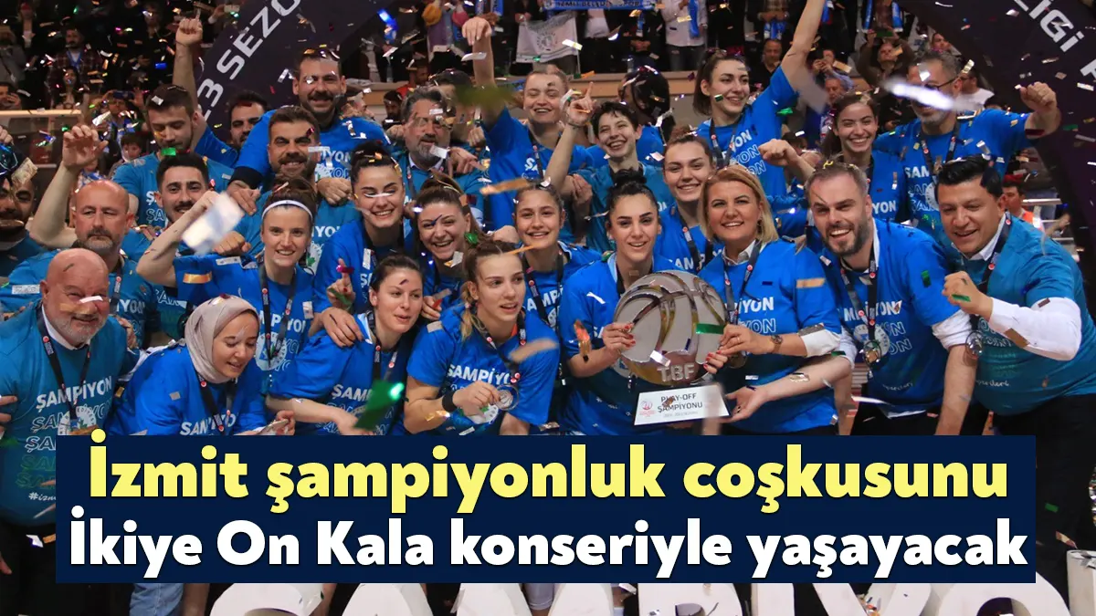 İzmit Belediyesi, İzmit Belediyesporun Kadınlar Süper Lige çıkmasını muhteşem kutlama