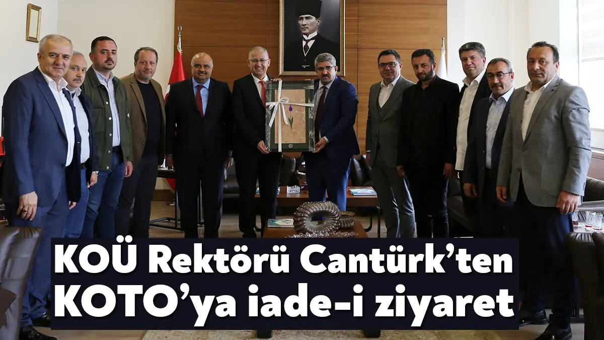 Kocaeli Üniversitesi Rektörü Prof. Dr. Zafer Cantürk, Kocaeli Ticaret Odası’na
