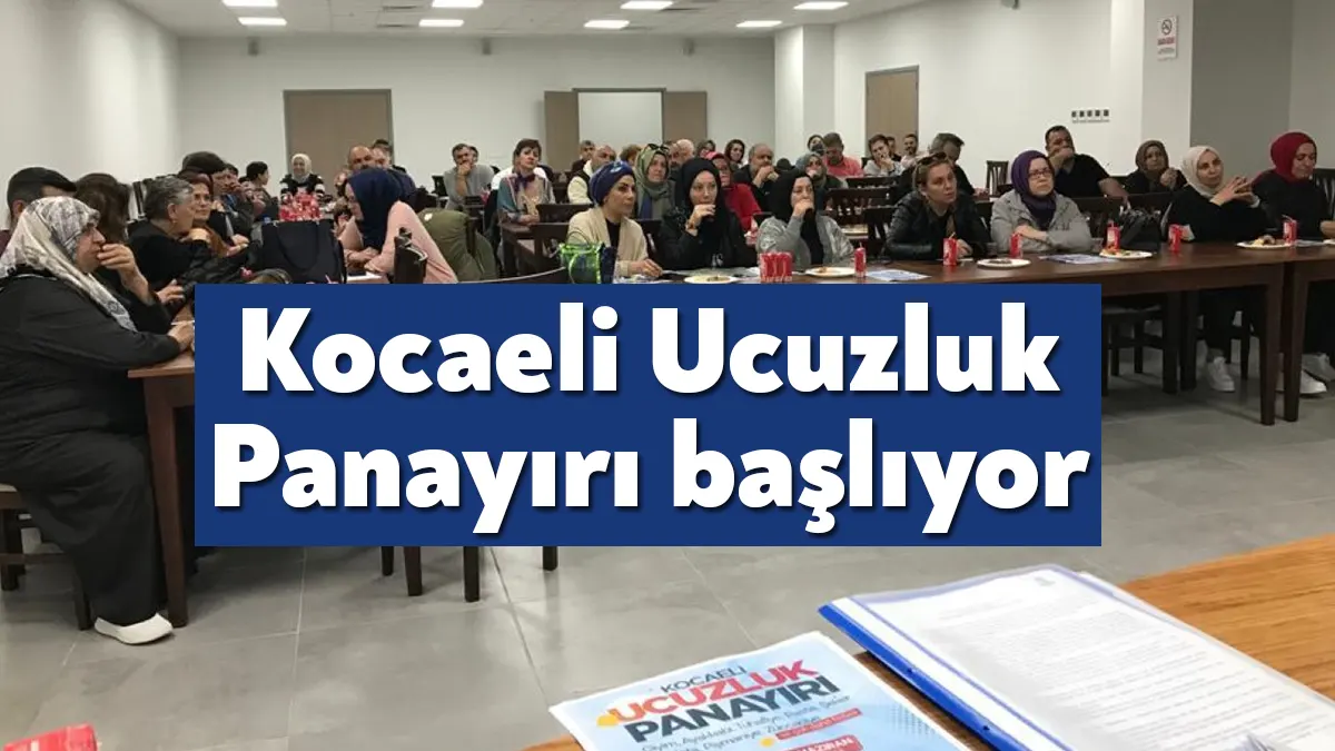 Büyükşehir’in destekleri ve Kocaeli esnafının katkılarıyla düzenlenecek Kocaeli Ucuzluk Panayırı,