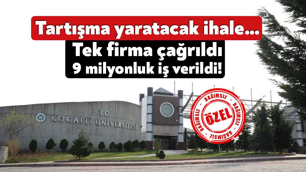 Kocaeli Üniversitesi öğrenci ve personel yemeği alımı için ihaleye çıktı.