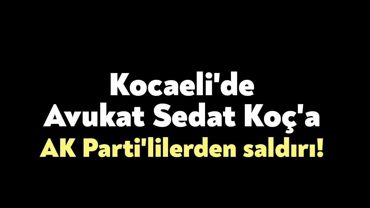 Kocaeli Kartepe Arslanbey İlkokulu’nda Avukat Sedat Koç, AK Parti’li sandık