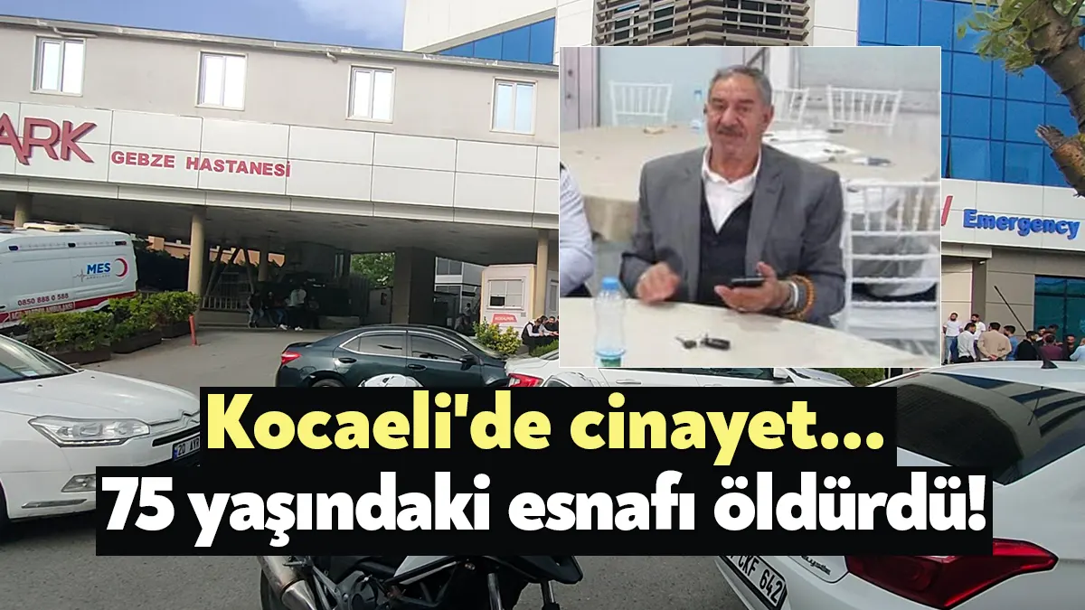 Kocaeli'nin Körfez ilçesinde işlettiği tuhafiye dükkanında, bir şahıs tarafından göğsünden