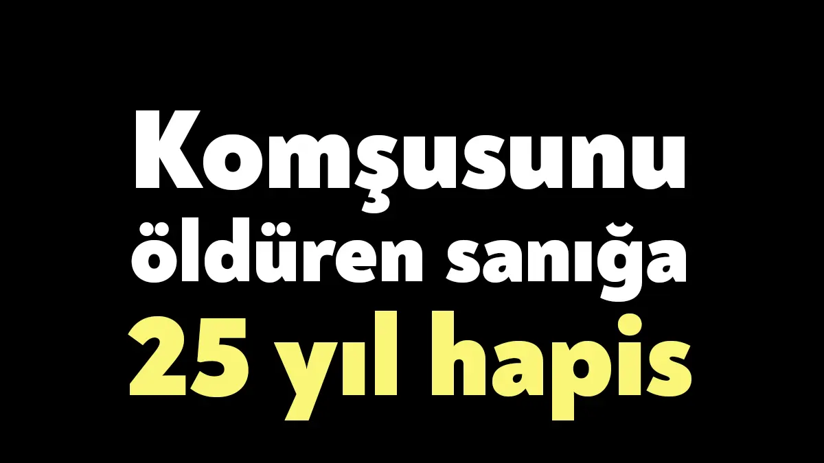 Kocaeli'nin Gölcük ilçesinde çıkan kavgada bıçakladığı komşusunun ölümüne sebep olan