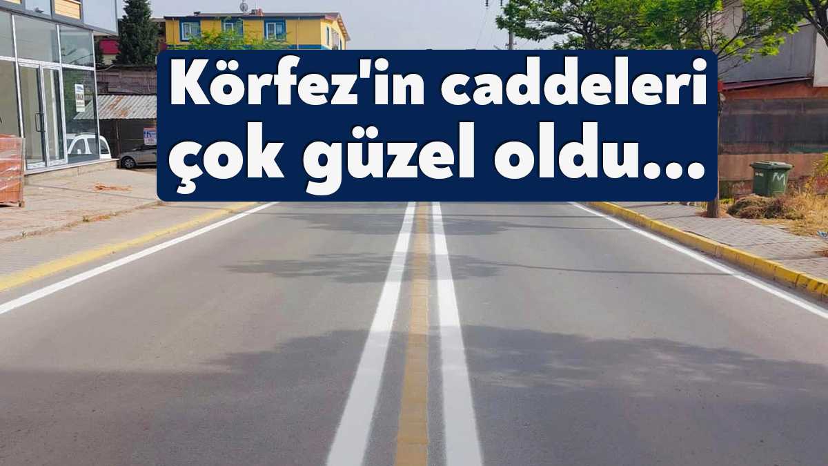 Körfez Belediyesi, altyapısı tamamlanan ve asfaltı yenilenerek güzel bir görünüme