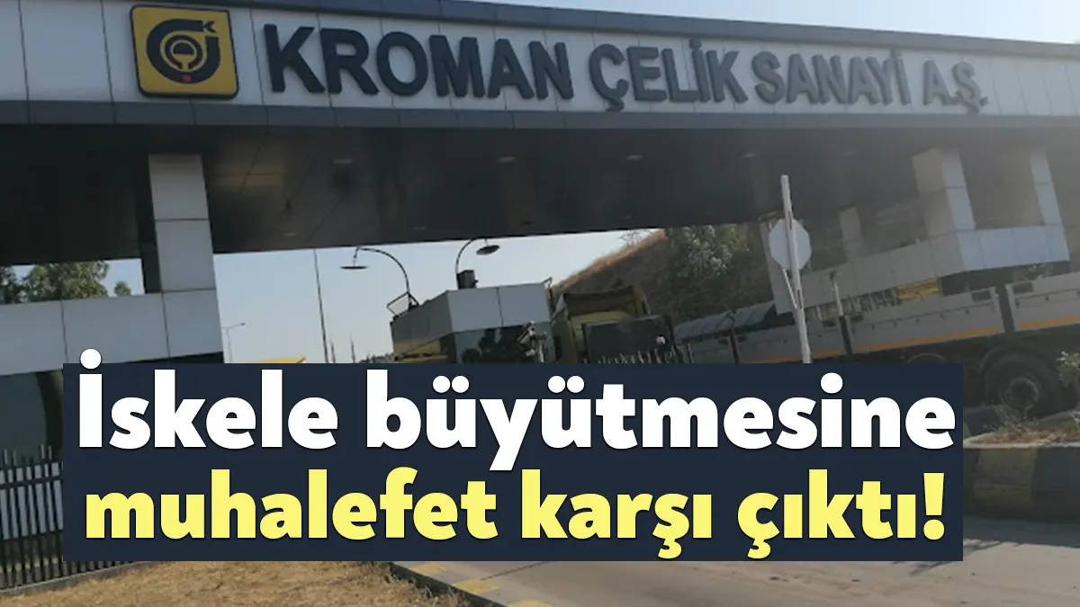 Kocaeli Büyükşehir Belediye Meclisi'nde Kroman Çelik'e ait liman alanında iskele