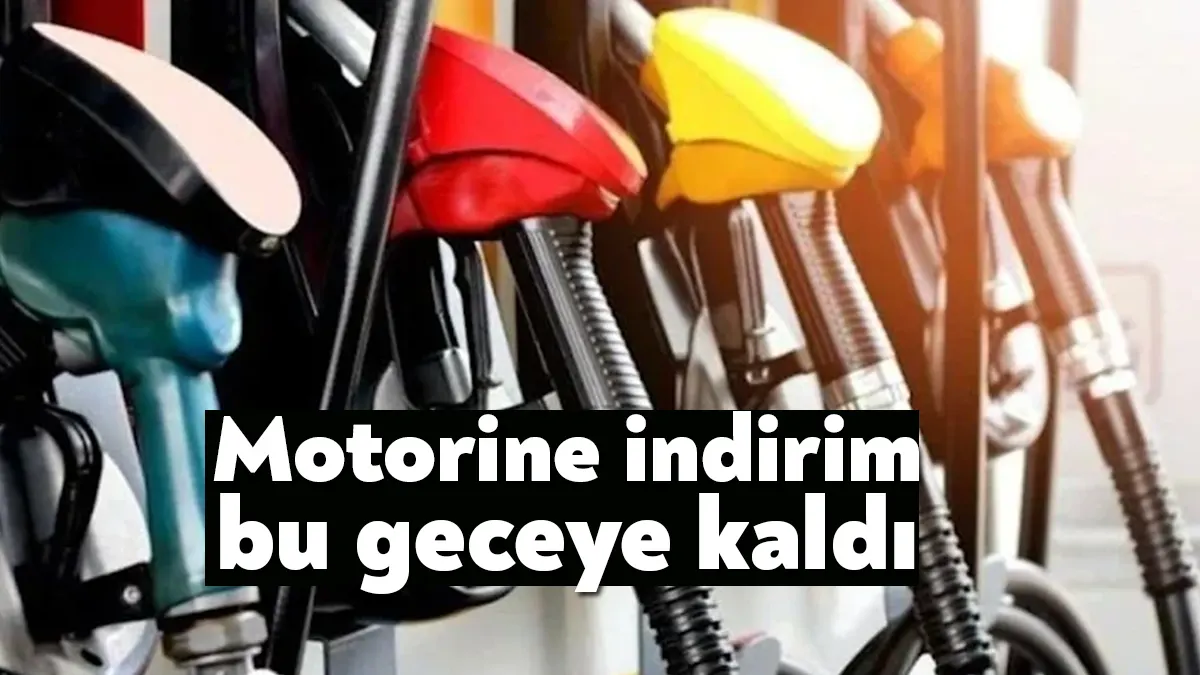 Motorin fiyatlarında dün gece beklenen indirim bu geceye kaldı ancak