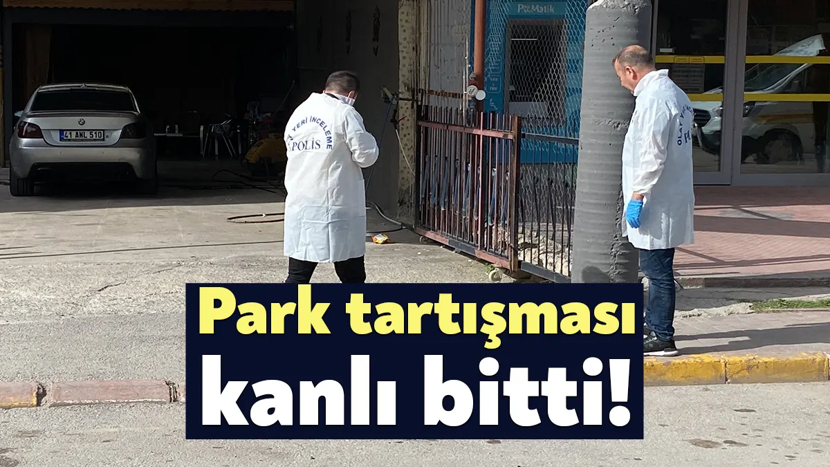 Kocaeli’nin Körfez ilçesinde park meselesi sebebiyle çıkan tartışmada 1 kişi