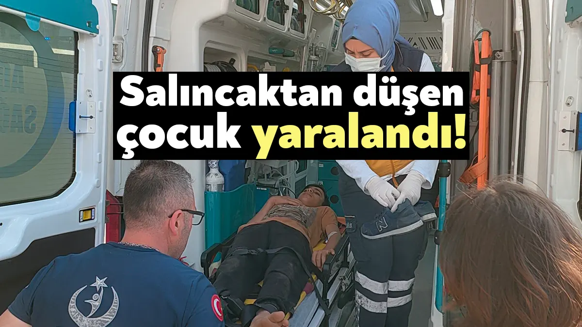 Kocaeli'nin Gebze ilçesinde salıncaktan düşen 14 yaşındaki çocuk hastaneye kaldırıldı.