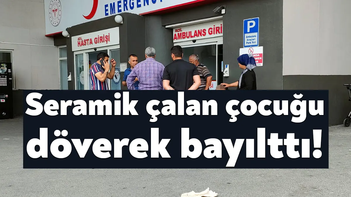 Kocaeli'nin Darıca ilçesinde iddiaya göre seramik çalan 10 yaşlarındaki çocuk,