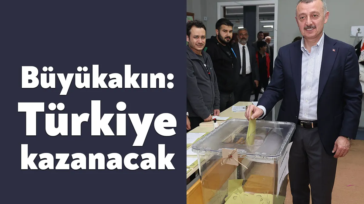 Kocaeli Büyükşehir Belediye Başkanı Doç. Dr. Tahir Büyükakın sandık başına