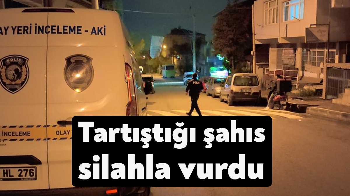 Kocaeli'nin Gebze ilçesinde bir kişi, tartıştığı şahıs tarafından tabanca ile