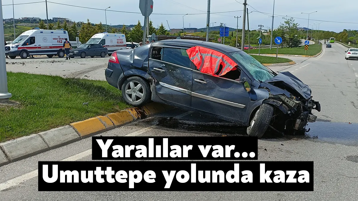 Kocaeli Üniversitesi Baki Komsuoglu Bulvarı'nda üç aracın karıştığı kazada 4