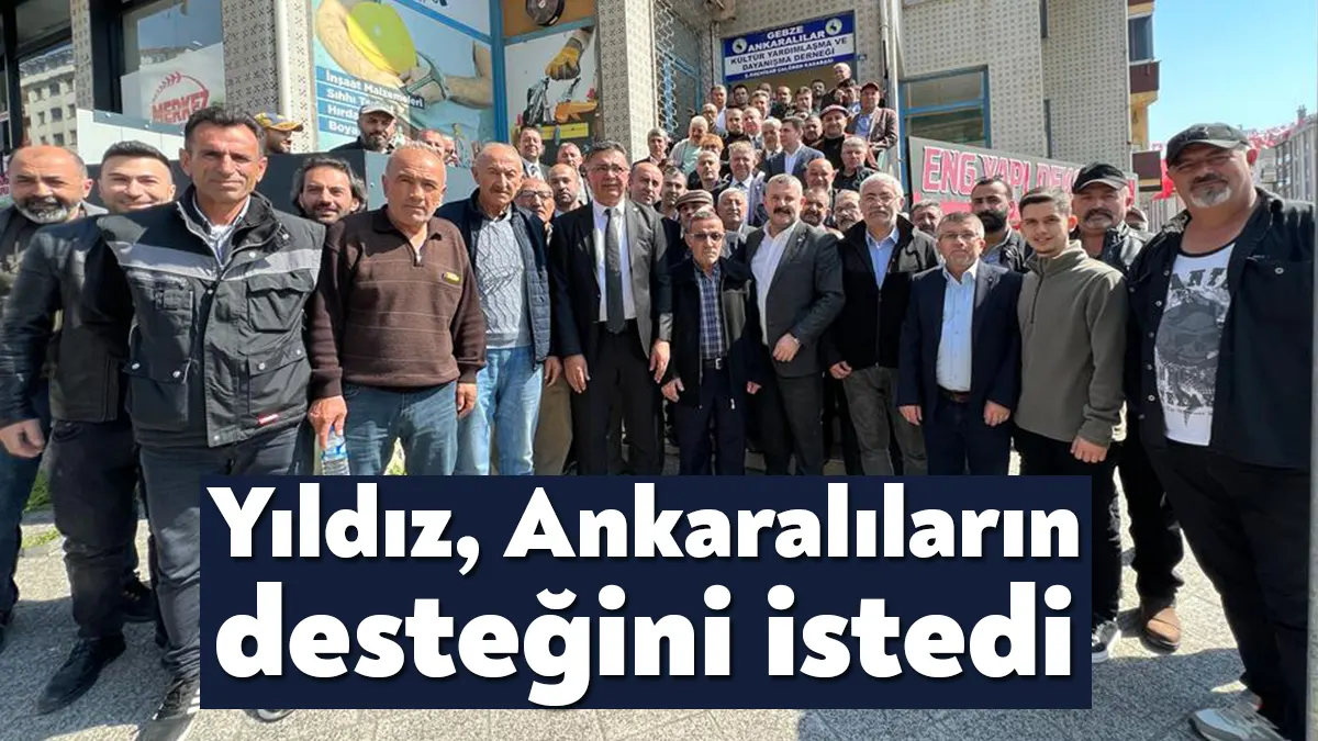 Gebze Ankaralılar Derneği, İYİ Parti Kocaeli Milletvekili Şanbaz Yıldız’ı adeta