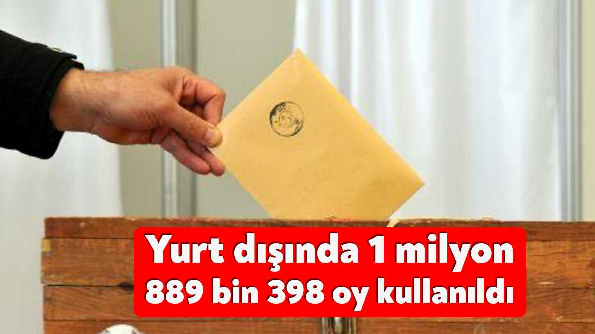 Cumhurbaşkanı Seçimi'nin 28 Mayıs'ta yapılacak ikinci tur oylaması için yurt