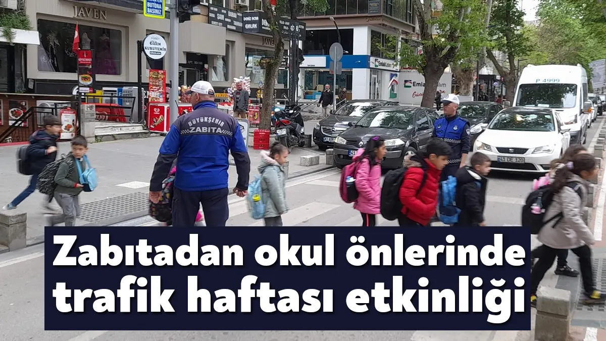 Kocaeli Büyükşehir Zabıtası, ‘Trafik Haftası’ etkinliğinde yaya hareketliliği ve erişebilirliğinin