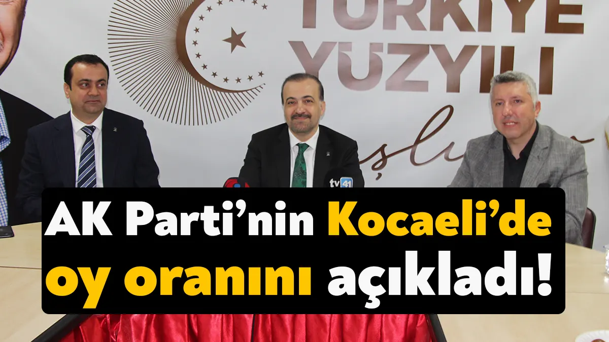 AK Parti Kocaeli İl Başkanı Şahin Talus, yaptığı basın toplantısında