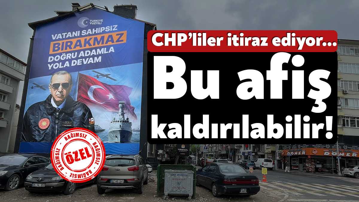 Ak Parti tarafından Kocaeli'de hazırlanan Cumhurbaşkanı afişlerinde ve posterlerinde Türk