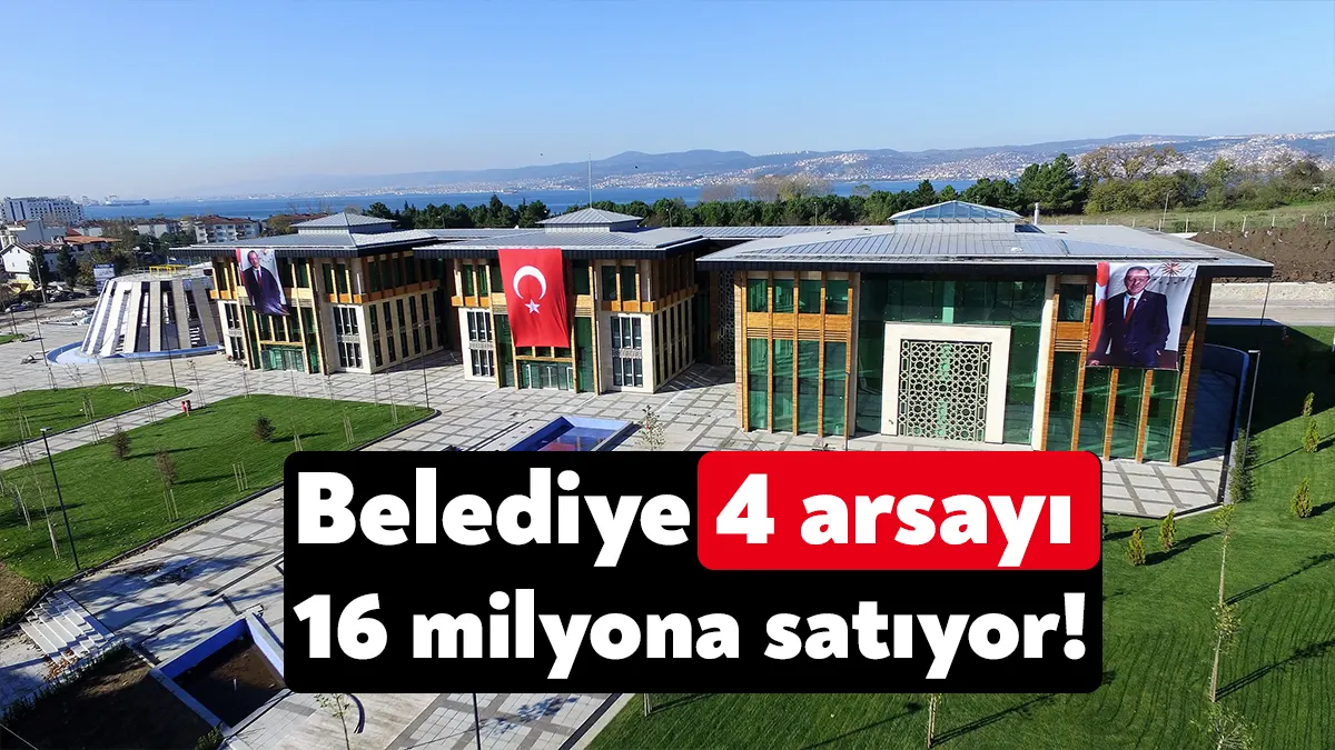 Başiskele Belediyesi dört arsa için satış ihalesi düzenliyor. İhalenin toplam