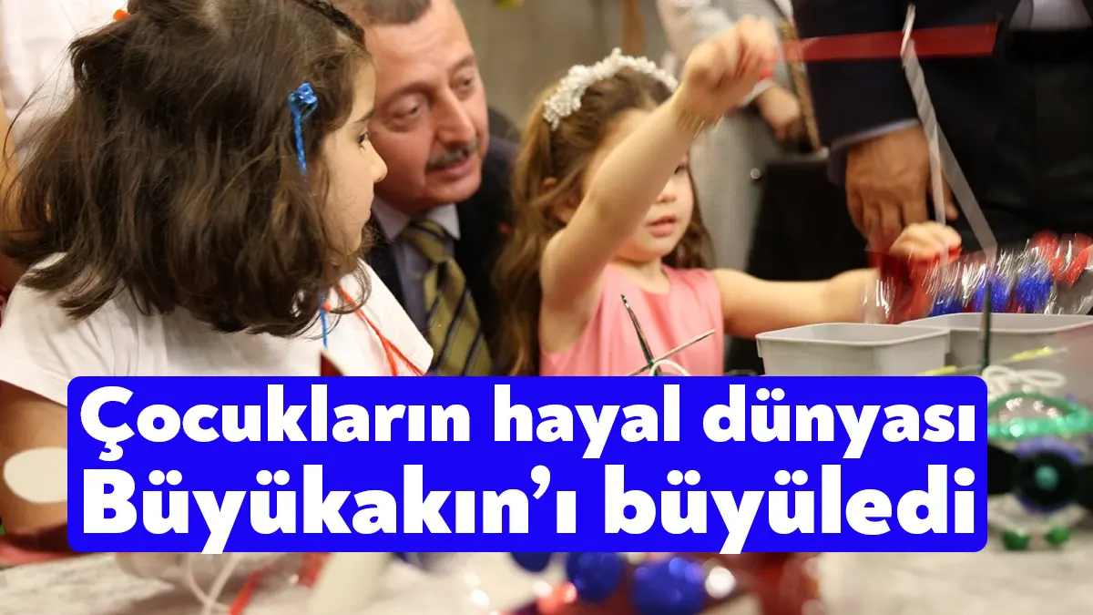 Körfez KO-MEK sergisine katılan Başkan Büyükakın, çocuk oyun odasında eğitim