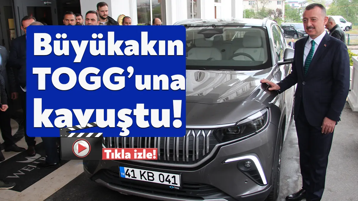 Kocaeli Büyükşehir Belediye Başkanı Tahir Büyükakın, TOGG’una kavuştu. Büyükakın, “Bu