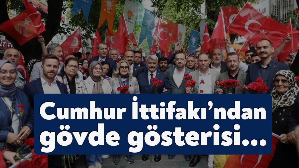 Cumhur İttifakı, muhteşem bir katılımla İzmit Cumhuriyet Bulvarıçnı Merkez Bankası