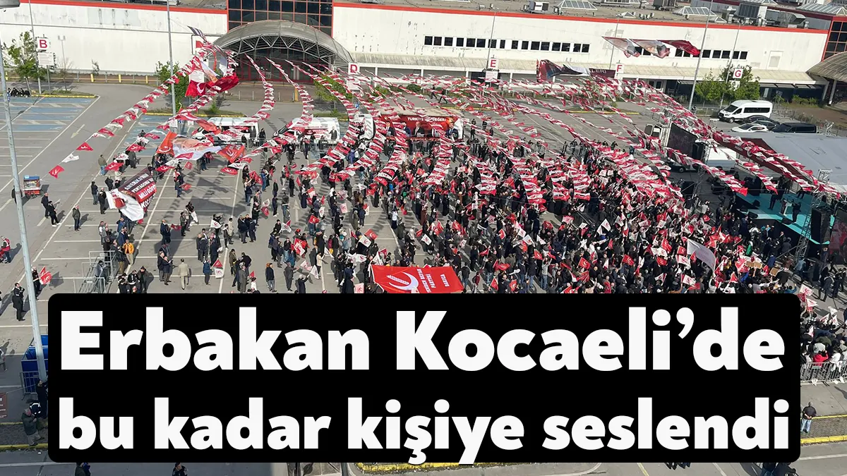 Yeniden Refah Partisi’nin genel başkanı Fatih Erbakan bugün Kocaeli’ye geldi.