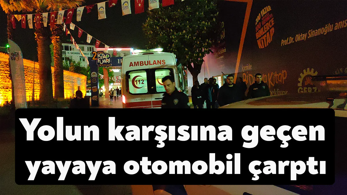 Kocaeli’nin Gebze ilçesinde yolun karşısına geçen yayaya otomobil çarptı.