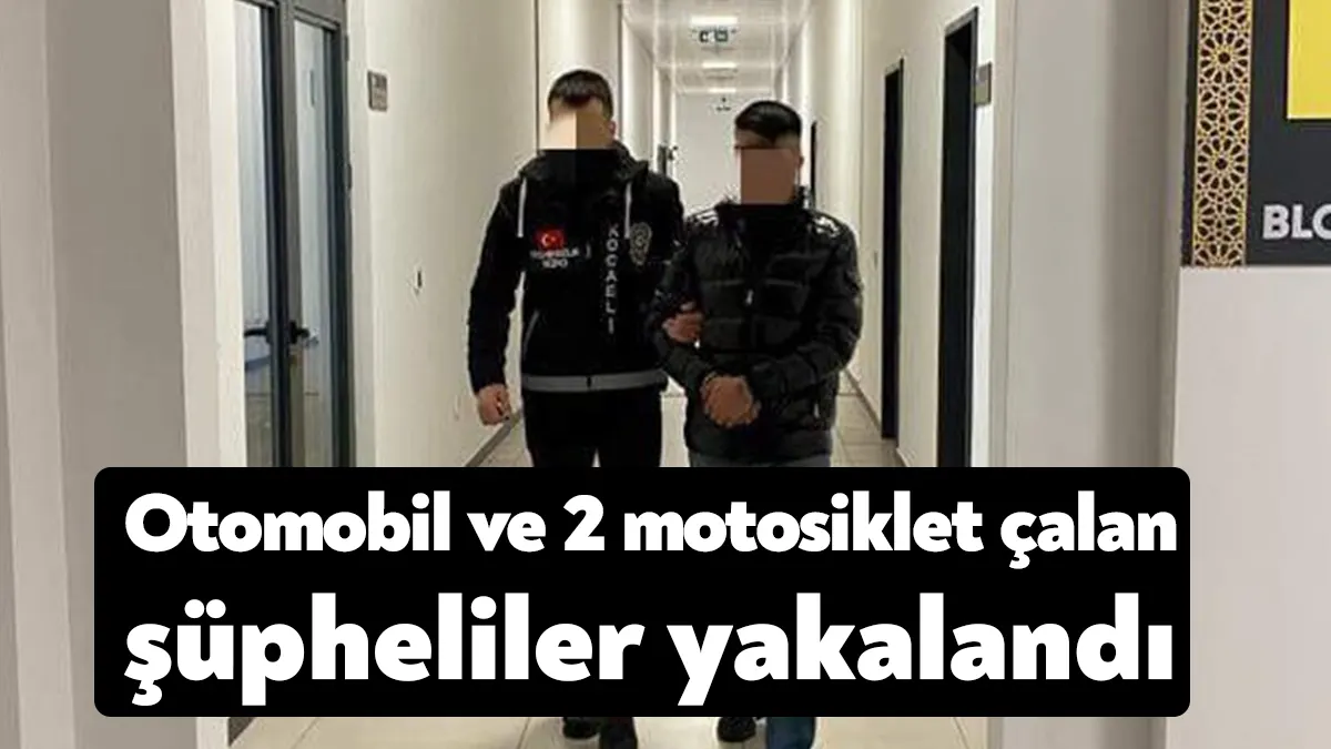 Kocaeli'nin Darıca ilçesinde çalınan 2 motosiklet ve otomobil, terk edilmiş